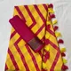 Yellow__INDIAN LINEN SAREE