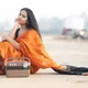 Orange_Black__RADHI FASHION