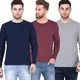 Navy Blue-Maroon-Grey Melange__RSO OUTFITS