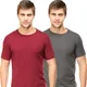 Maroon-Charcoal Melange__RSO OUTFITS 
