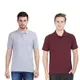 Grey Melange And Maroon__RSO OUTFITS