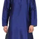 Blue Kurta White Pyjama__ETHLUXIS