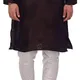 Brown Kurta White Pyjama__ETHLUXIS