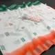 Tri-Color__INDIAN LINEN SAREE