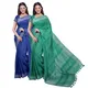 Cobalt Blue & Mint Green__OmenSilks