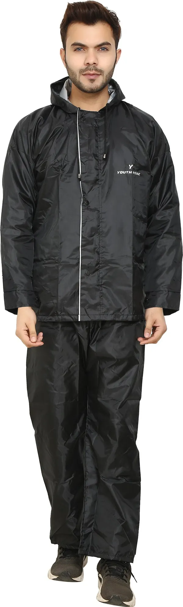 Buy VORDVIGO Rain Coat for Men Waterproof Raincoat with Pant semiNylon Rain  Coat For Men Bike Rain Suit Rain Jacket Suit with Mobile Pocket  Storage  Bag Size XXL Blue Online at