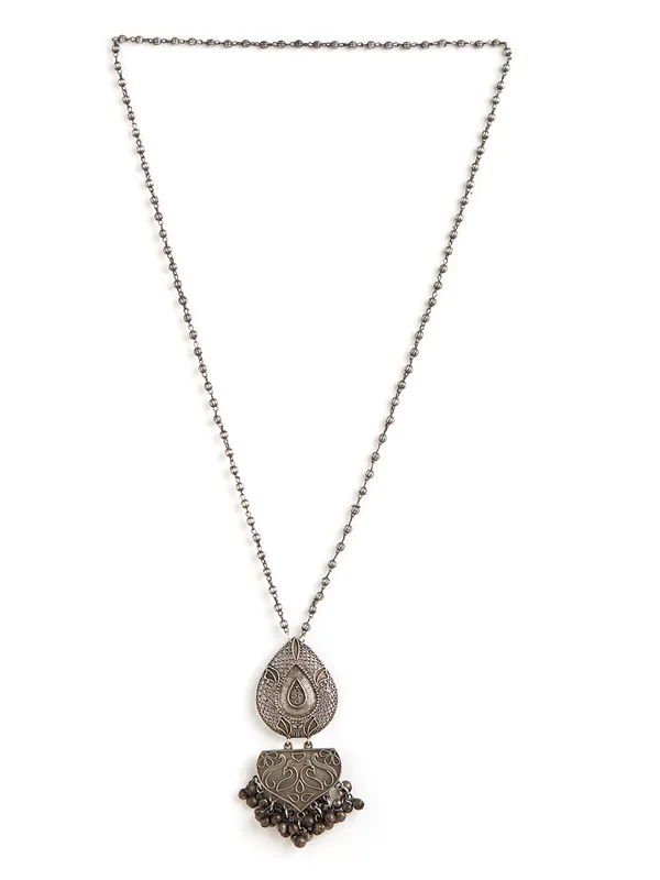 Binnis_wardrobe_German_silver_oxidised_necklace_set__Binni's Wardrobe