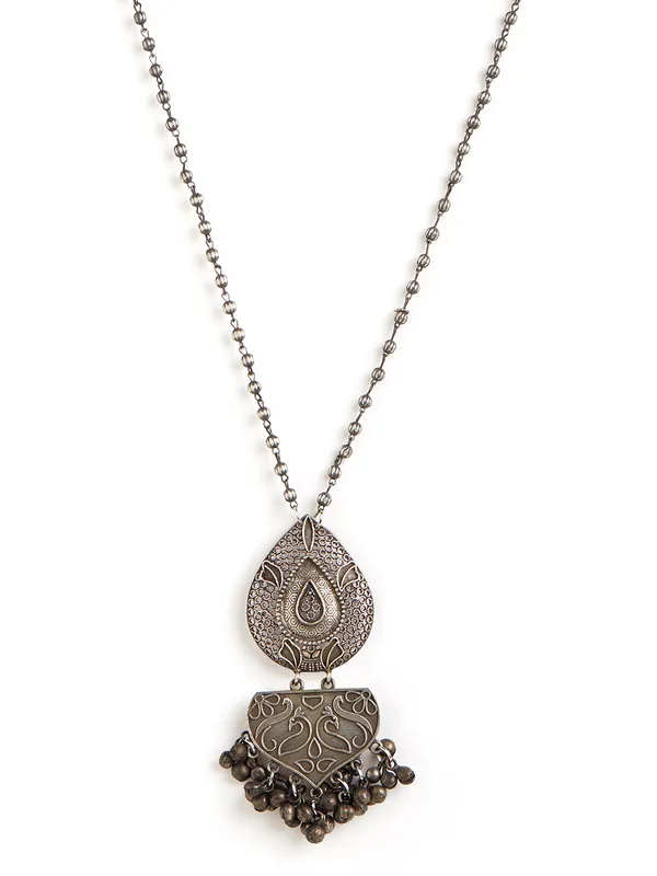 Binnis_wardrobe_German_silver_oxidised_necklace_set__Binni's Wardrobe