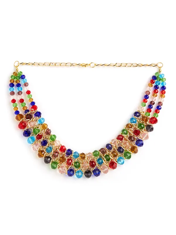 Binnis_wardrobe_german_Silver_multi_coloured_layered_necklace_set__Binni's Wardrobe