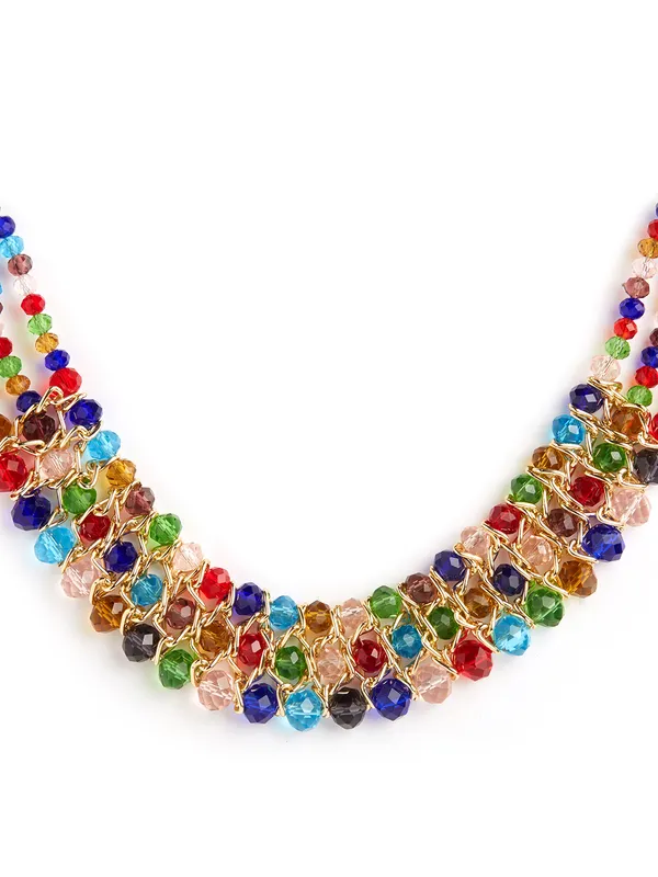 Binnis_wardrobe_german_Silver_multi_coloured_layered_necklace_set__Binni's Wardrobe