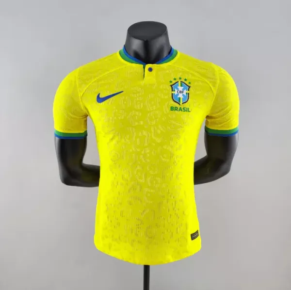 Brazil Home 2022 World Cup Jersey - Player Version – Indiansoccermart