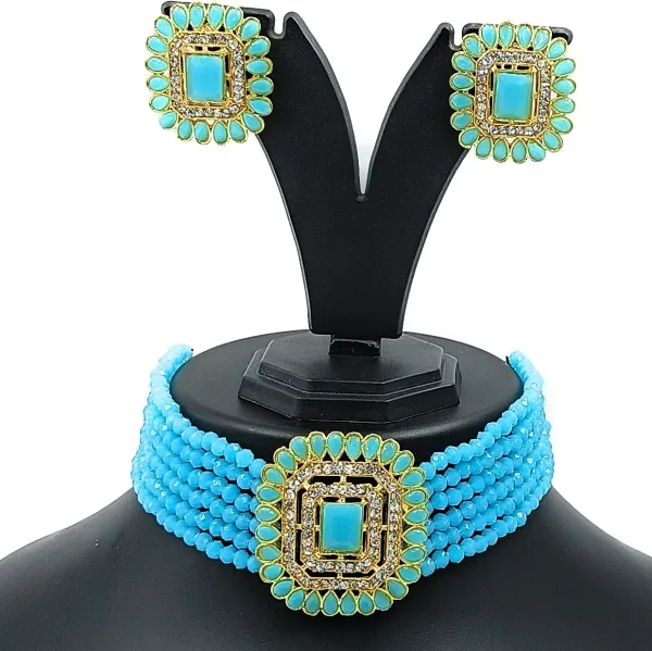 Lucentarts Jewellery Crystal Kundan 