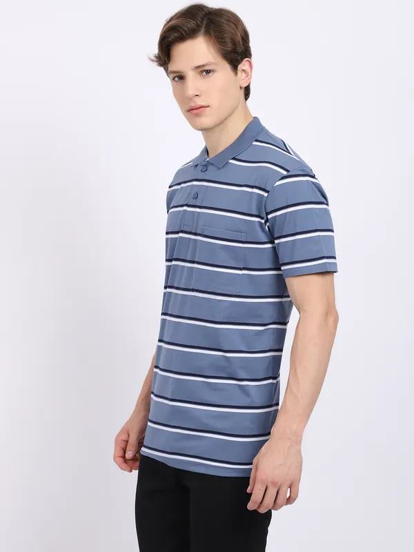 Striped_Polo_Neck_Blue_T-Shirt_With_Pocket__VENITIAN
