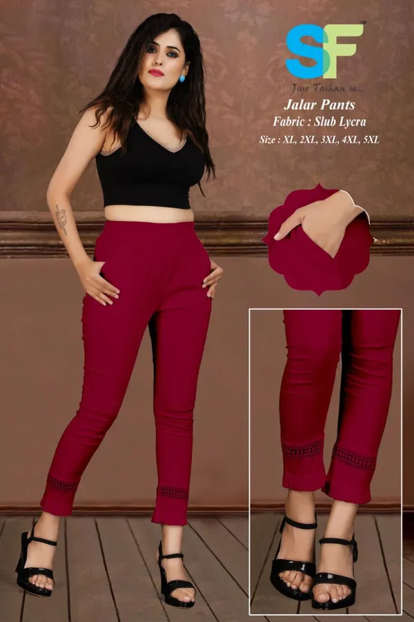 Buy FlatFront Pants with Lace Inserts Online at Best Prices in India   JioMart