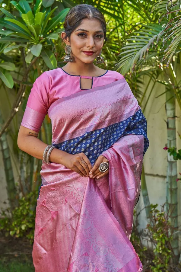 Buy  light blue pink saree  Very cheap 