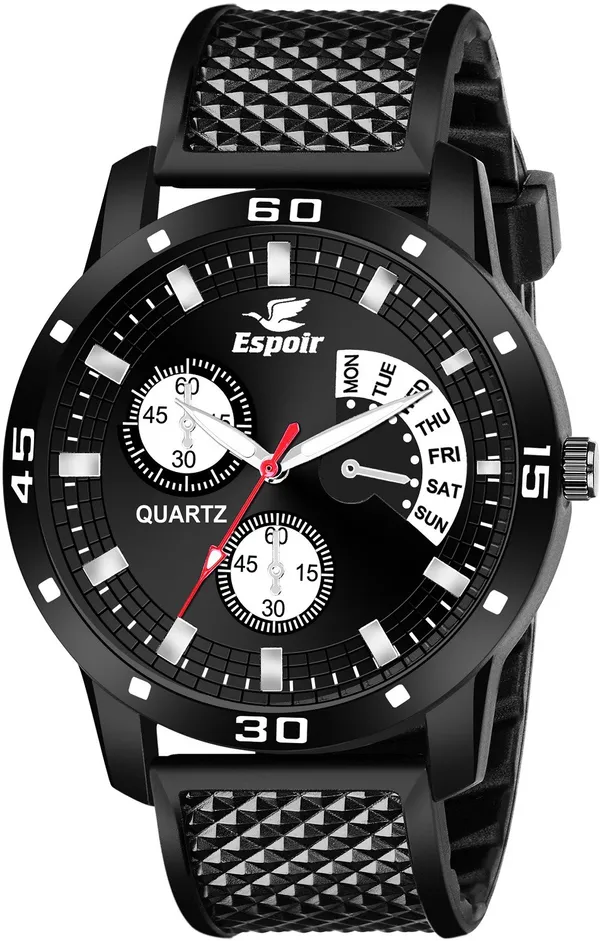 Espoir_NA_All_Black_Mesh_Strap_DAY_AND_DATE_FUNCTIONING_Analog_Watch_-_For_Men_()__Espoir