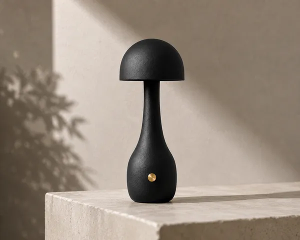 Metal_Modern_Mushroom_Matte_Black_Cordless_Table_Lamp