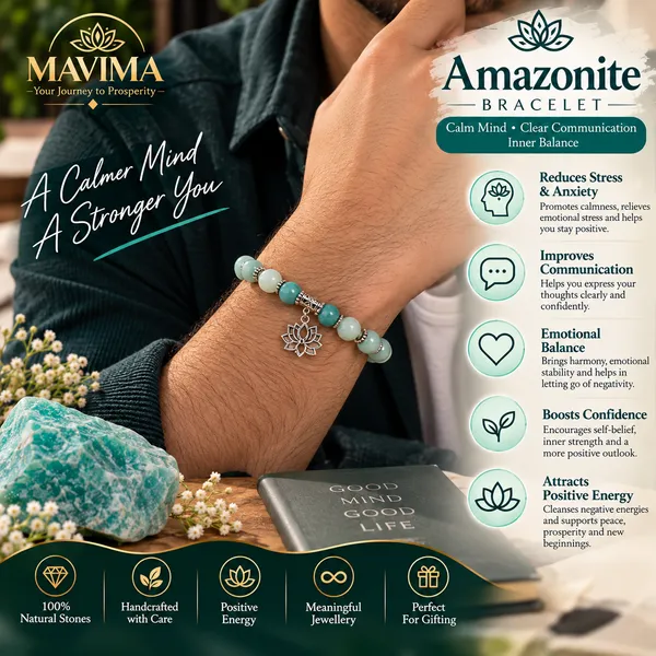 Blue_Amazonite_Stone_Bead_Bracelet_For_Unisex