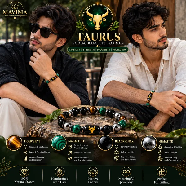 Mavima_Multicolor_Stone_Beads_Taurus_Zodiac_Bracelet_For_Men