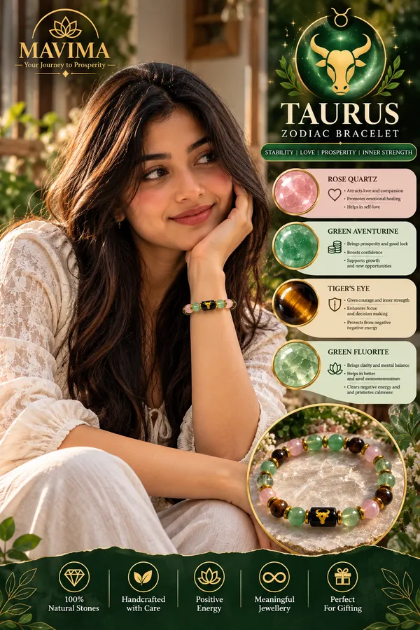 Mavima_Multicolor_Stone_Beads_Taurus_Zodiac_Bracelet_For_Women