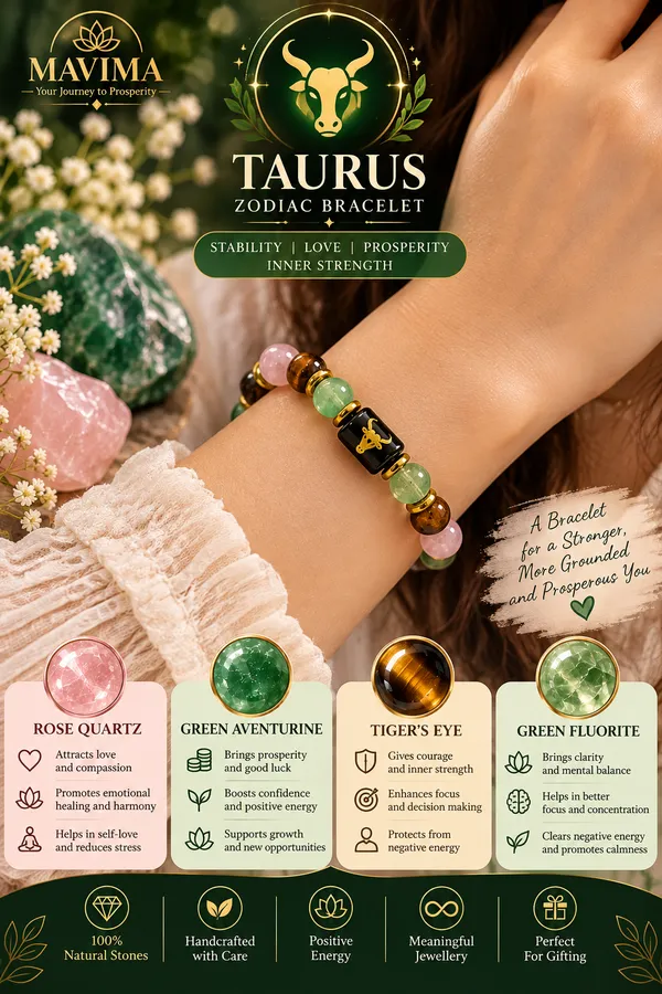 Mavima_Multicolor_Stone_Beads_Taurus_Zodiac_Bracelet_For_Women