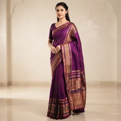 Drape_Your_Story_Striped__R H BANARSI SAREE 