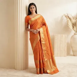 Drape_Your_Story_Checkered__R H BANARSI SAREE 