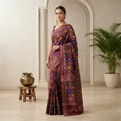 Drape_&_Shine_Ikkat__MEERA SAREE