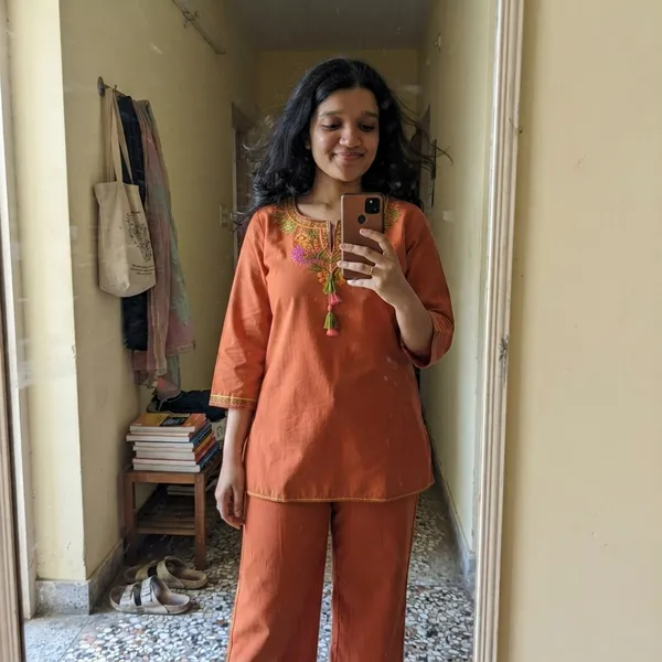 Customer wearing House of Bunkari outfit