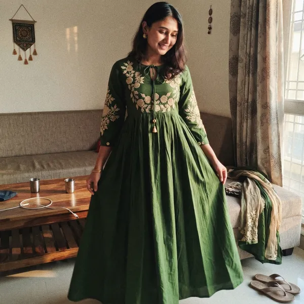 Customer wearing House of Bunkari outfit